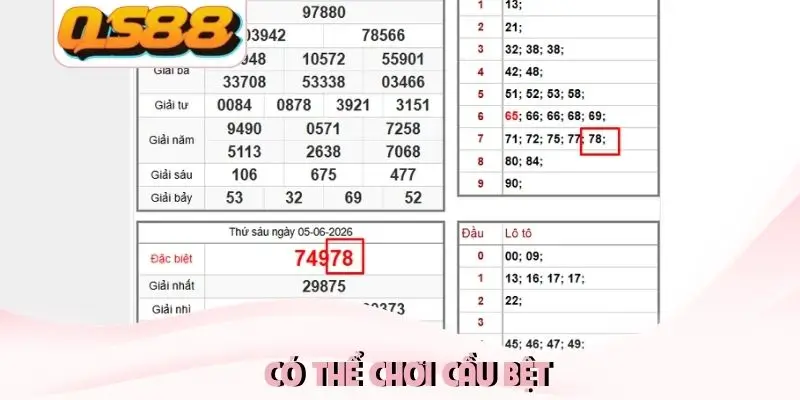 Có thể chơi cầu bệt